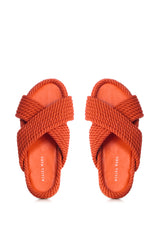 AZALEA WANG LEONIDAS ORANGE ROPE SANDAL