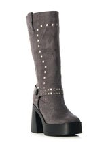 AZALEA WANG MUNA GRAY SUEDE BOOT