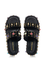 AZALEA WANG RAJAH EMBELLISHED FLAT SANDAL