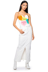 BE MINE BABY SWEETHEART NECKLINE CORSET TOP