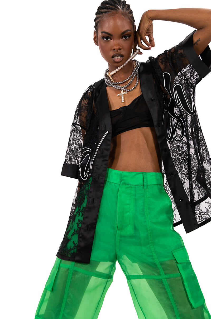 LAVISH FLORAL LACE JERSEY