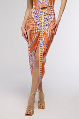 MEET AT SUNSET CORSET AND MIDI SKIRT MATCHING SET