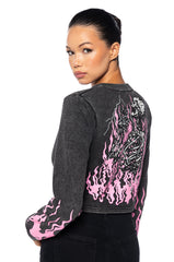 MIND CONTROL WRAP SWEATSHIRT