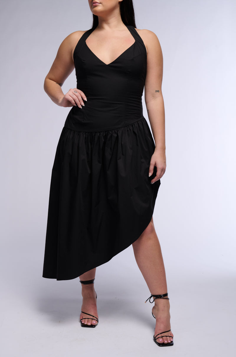 MYKONOS POPLIN MIDI DRESS