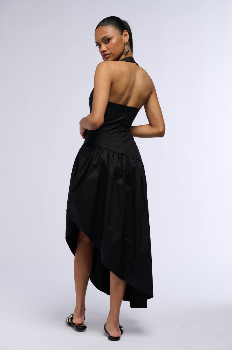 MYKONOS POPLIN MIDI DRESS