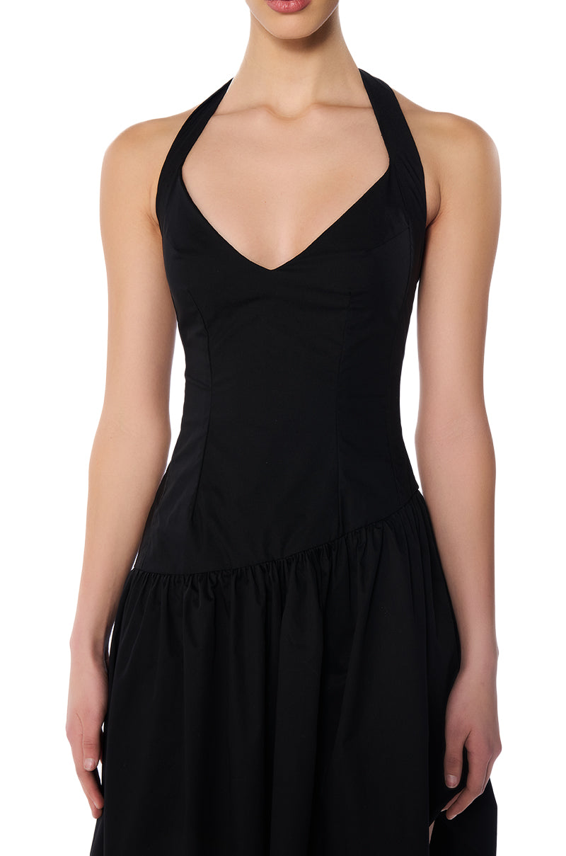 MYKONOS POPLIN MIDI DRESS