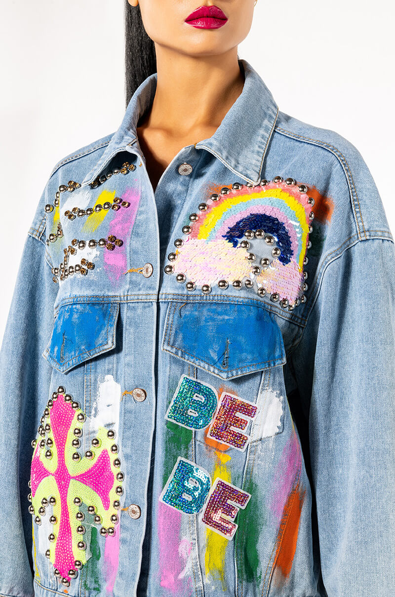 PAINTED DENIM JACKET