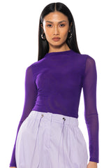 PAXTON SEXY MESH CASUAL BODYSUIT