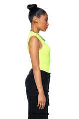 PAXTON SLEEVELESS MESH BODYSUIT