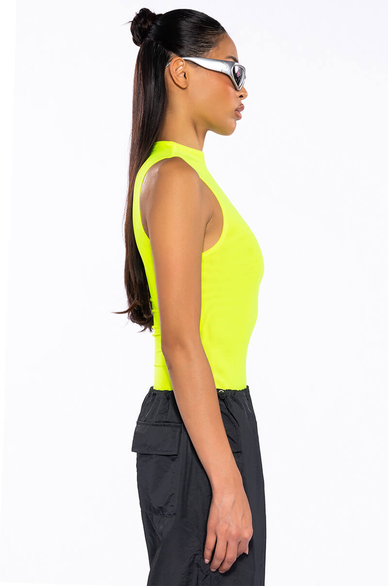 PAXTON SLEEVELESS MESH BODYSUIT