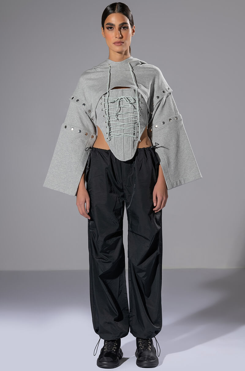 PERSUASIVE CORSET HOODIE SET