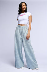 RICH GIRL SHORT SLEEVE RHINESTONE EMBELLISHED BABY TEE