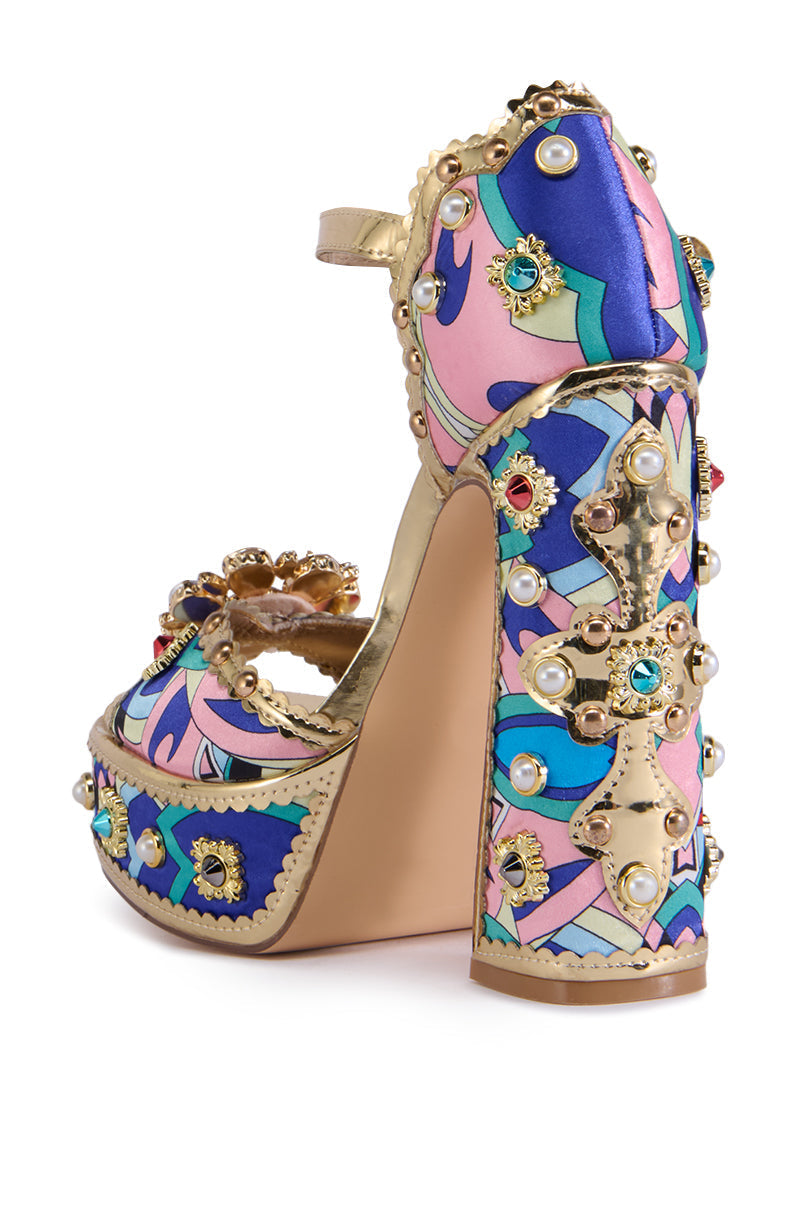 ROYAL MULTI EMBELLISHED SANDAL