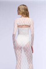 SIANNE LONG SLEEVE FLORAL LACE BOLERO