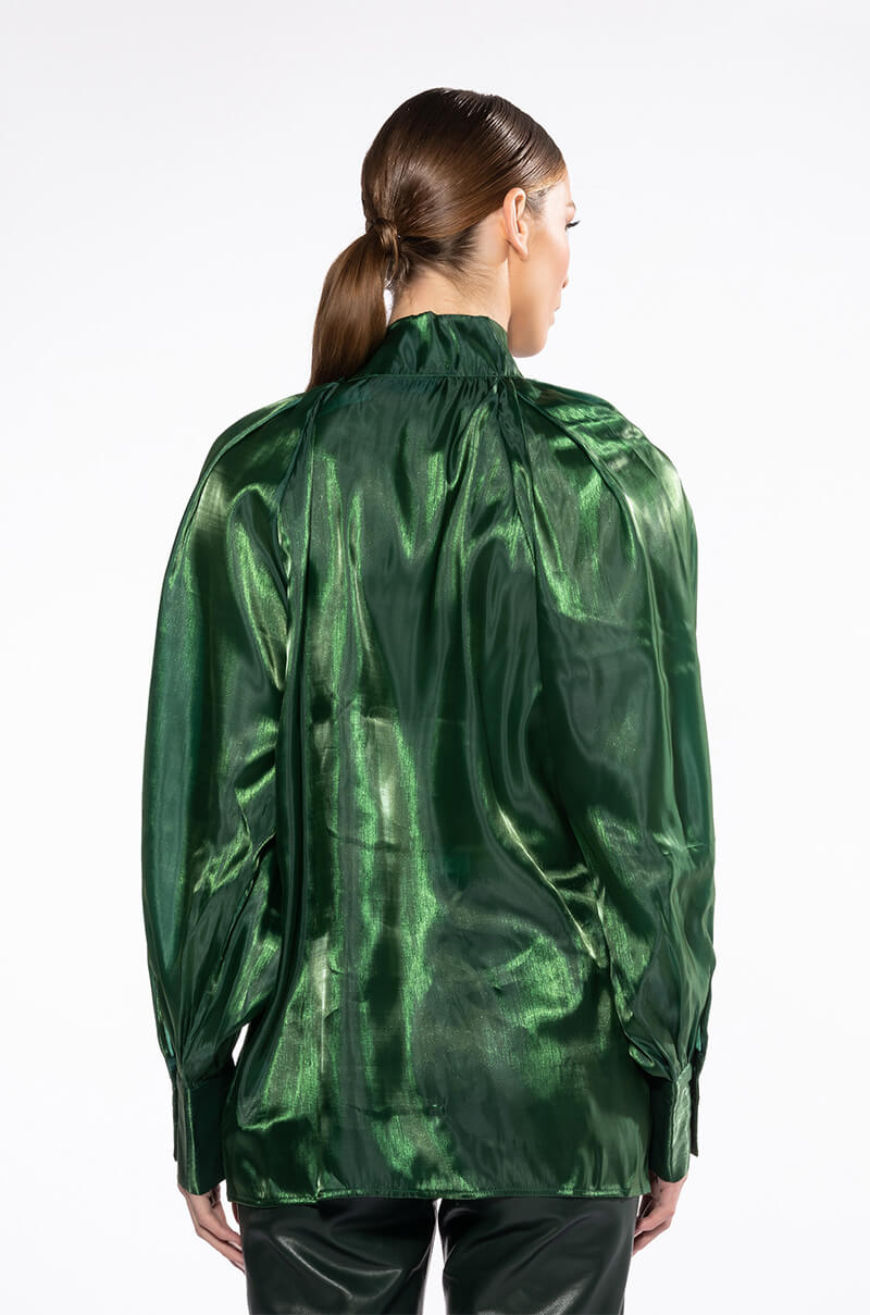 TALULLA TIE NECK LONG SLEEVE BLOUSE